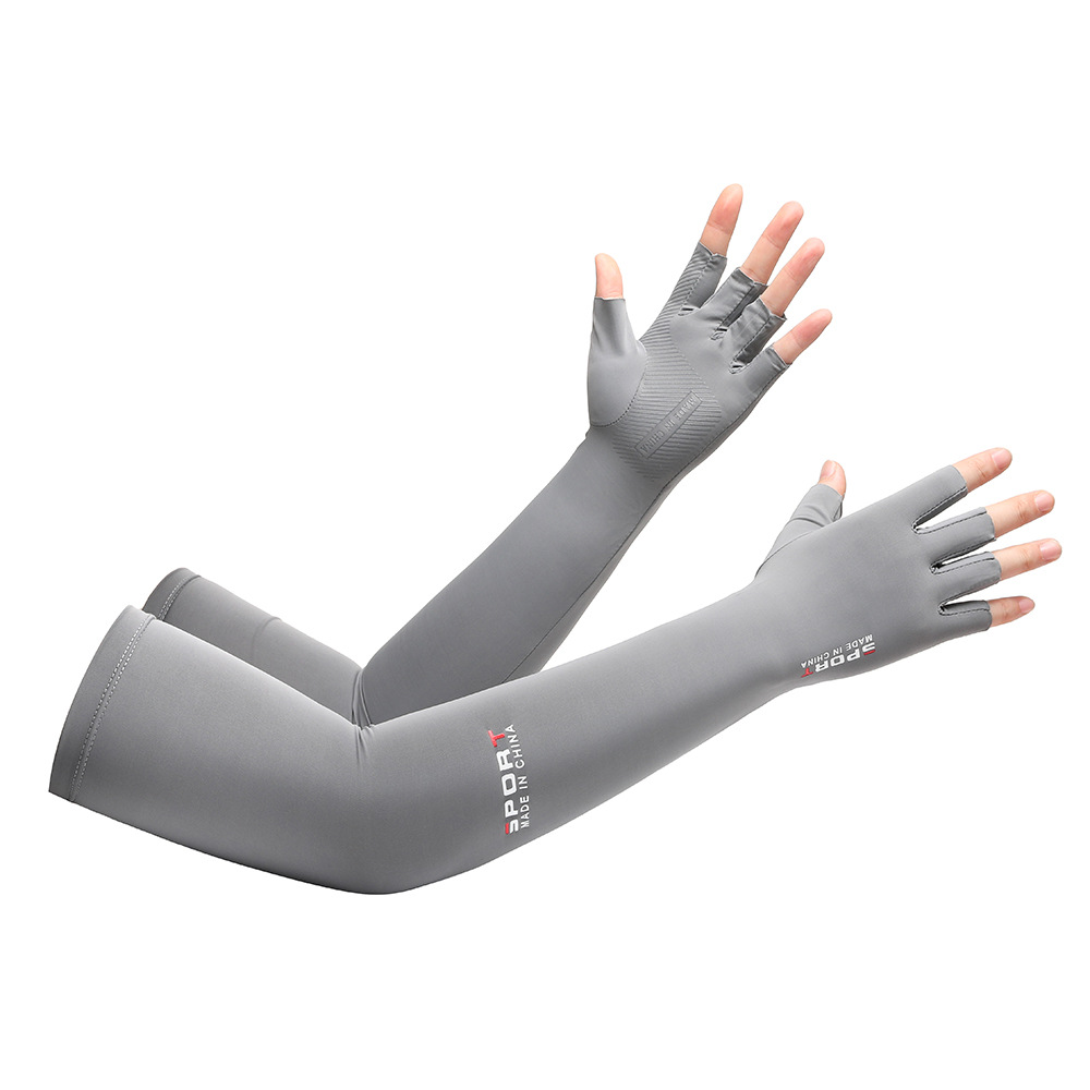 Protección solar manga de hielo hombres y mujeres antideslizante montar bicicleta montañismo viajes protección UV overse