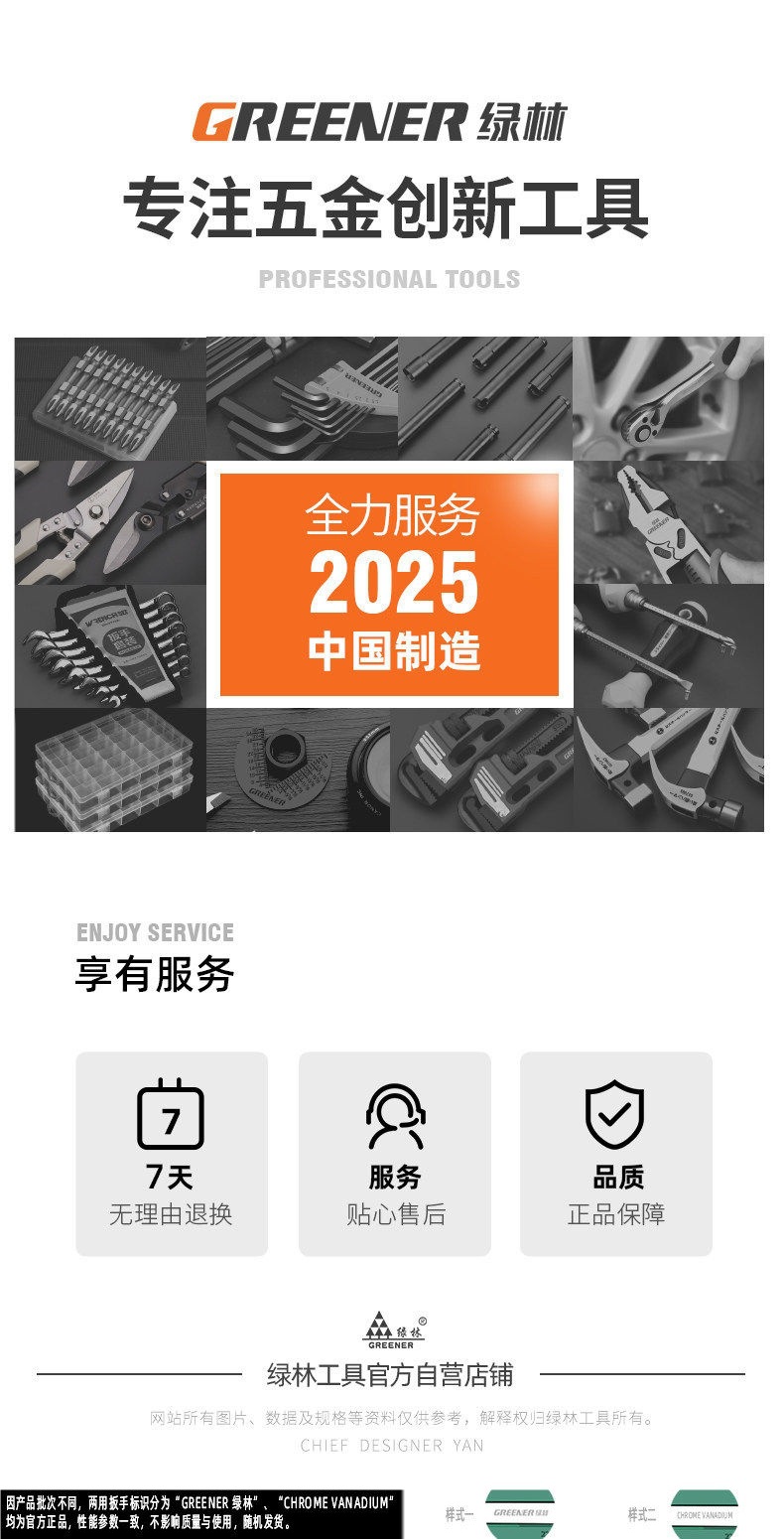 Green Forest Auto Repair 53-Piece Tool Set Socket Wrench Ratchet Car Repair Combination Tool Box Multifunctional Small Flywheel