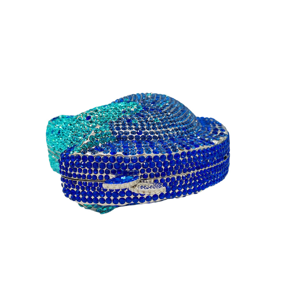 HorseZebrastonebag suministro transfronterizo cebra diamantes bolsa de cena animal lleno de diamantes bolsa de mano de lujo ligero