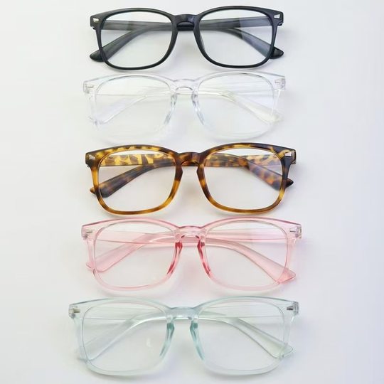 Cross-border Explosive Glasses Fashion Retro Ladies Flat Glasses Blu-ray Computer Goggles 8082 Anti-Blu-ray Glasses