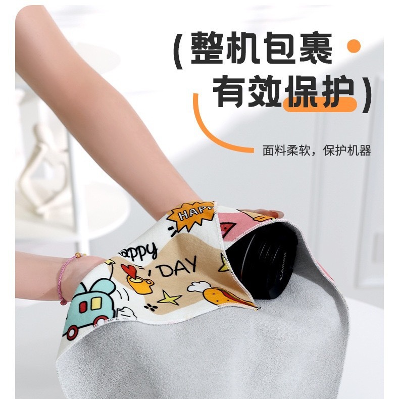 국경 간 디지털 가방 SLR 카메라 가방 백 패치 천 마법 천 맞춤형 대용량 렌즈 청소 천