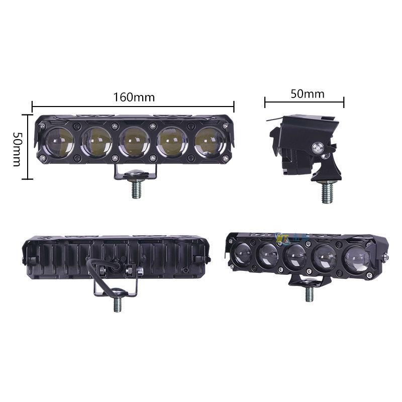 Cinco lámparas LED motocicleta amarillo blanco far-and - close lámpara de automóvil eléctrico transformado spotlight impermeable vehículo de carretera exterior camión image 6