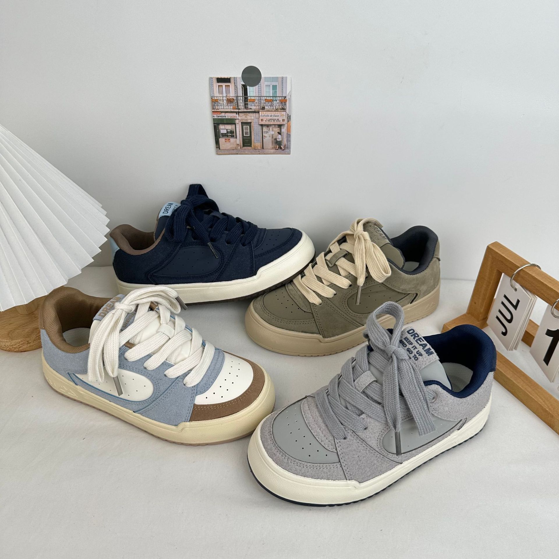 Zapatos de fondo suave retro de ondas de largo 2024 nuevos zapatos de pan casuales de nicho para mujeres image 1