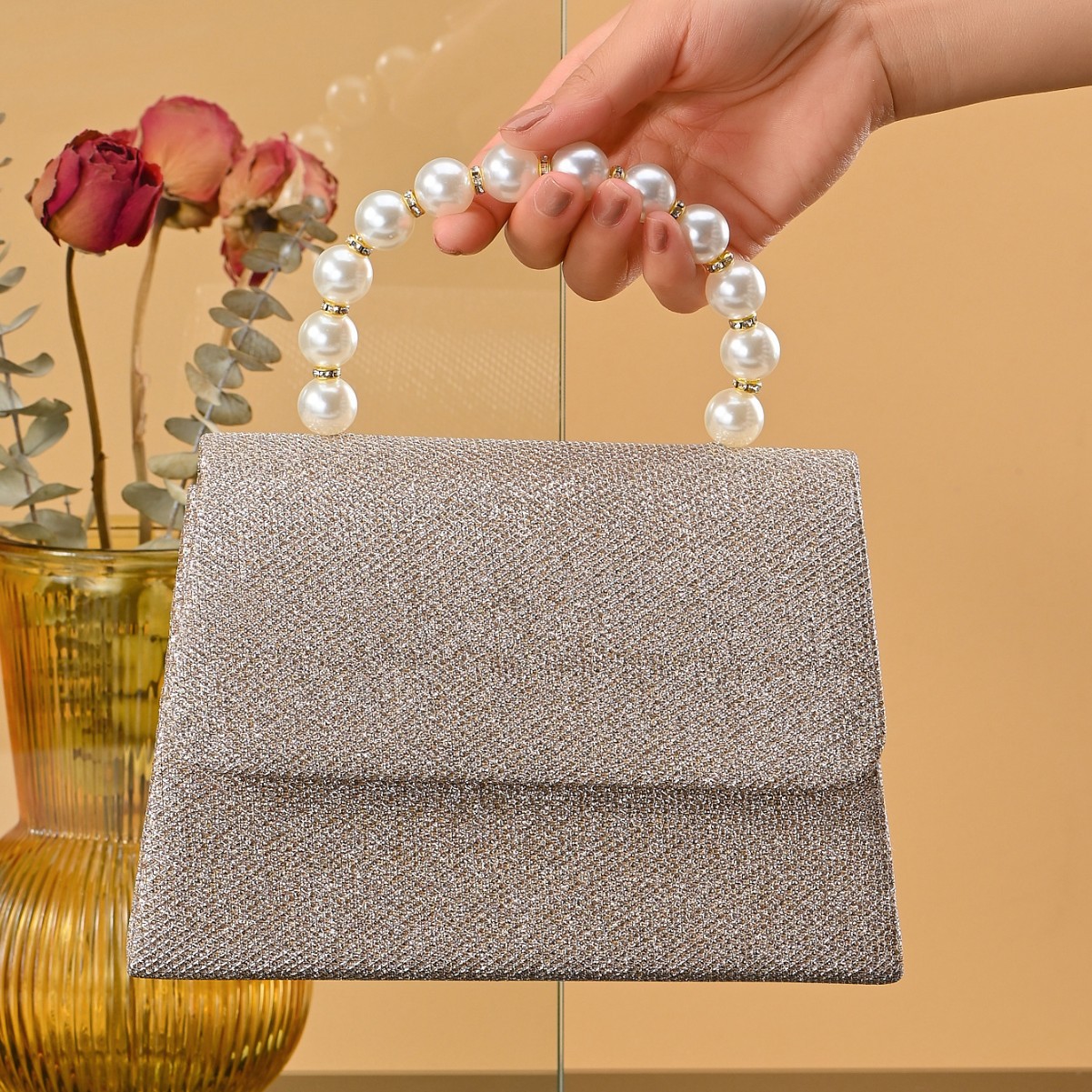Carefully Selected Cross-border Square Evening Handbags, Beaded Handbags To Match Party Dresses, Small Bags For Ladies_voghion.com