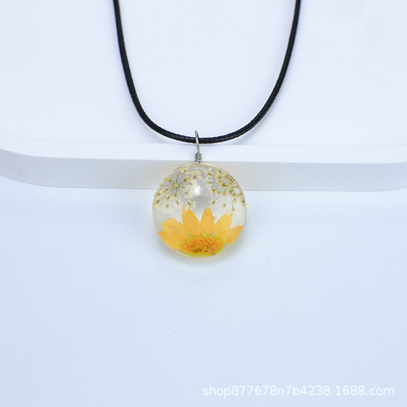 화이트 레이스 + 오렌지 크리스탈 국화