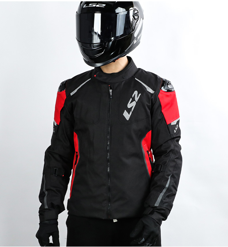 Ls2 Cycling Clothing Motorcycle Men's Autumn and Winter Windproof and Fall-Proof Four-Season Pedal Motorcycle Speed-Off Cycling Pants Full Set Mj174