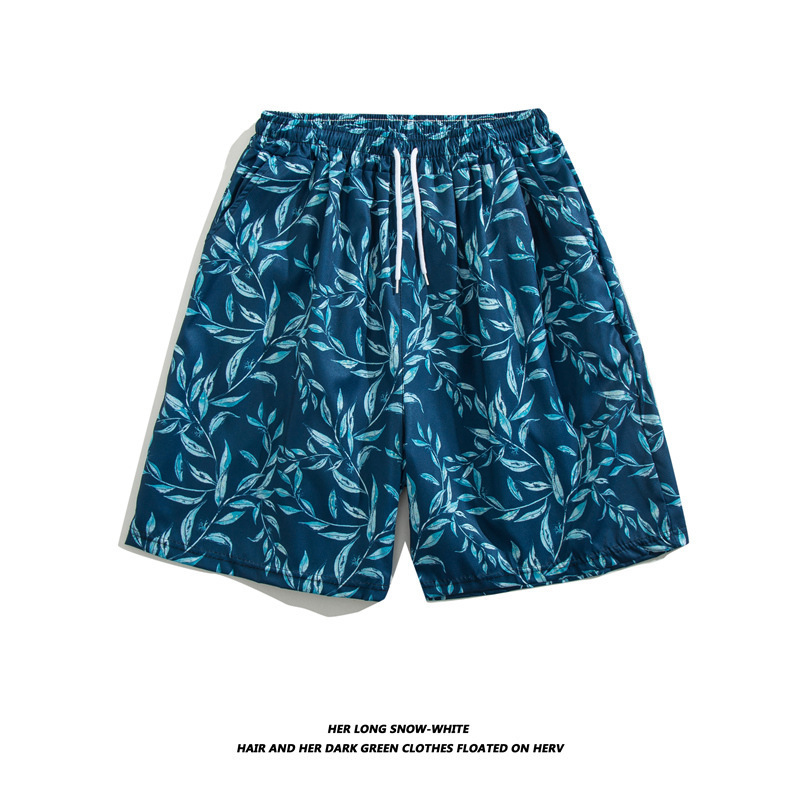 Beach Pants Couple's Quick-drying Loose Men's Large Size Seaside Holiday Five-point Boxer Hot Spring Swimming Trunks Beach Wear Women's Shorts Beach Pants Couple's Quick-drying Loose Men's Large Size Seaside Holiday Five-point Boxer Hot Spring Swimming Trunks Beach Wear Women's Shorts