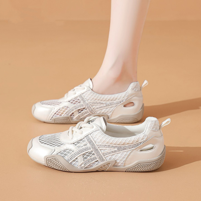 2026 Summer New Style Soft Sole Soft Surface Shallow Mesh Breathable Versatile Fashion Casual Sports Women's Shoes Ins Trend 2026 Summer New Style Soft Sole Soft Surface Shallow Mesh Breathable Versatile Fashion Casual Sports Women's Shoes Ins Trend