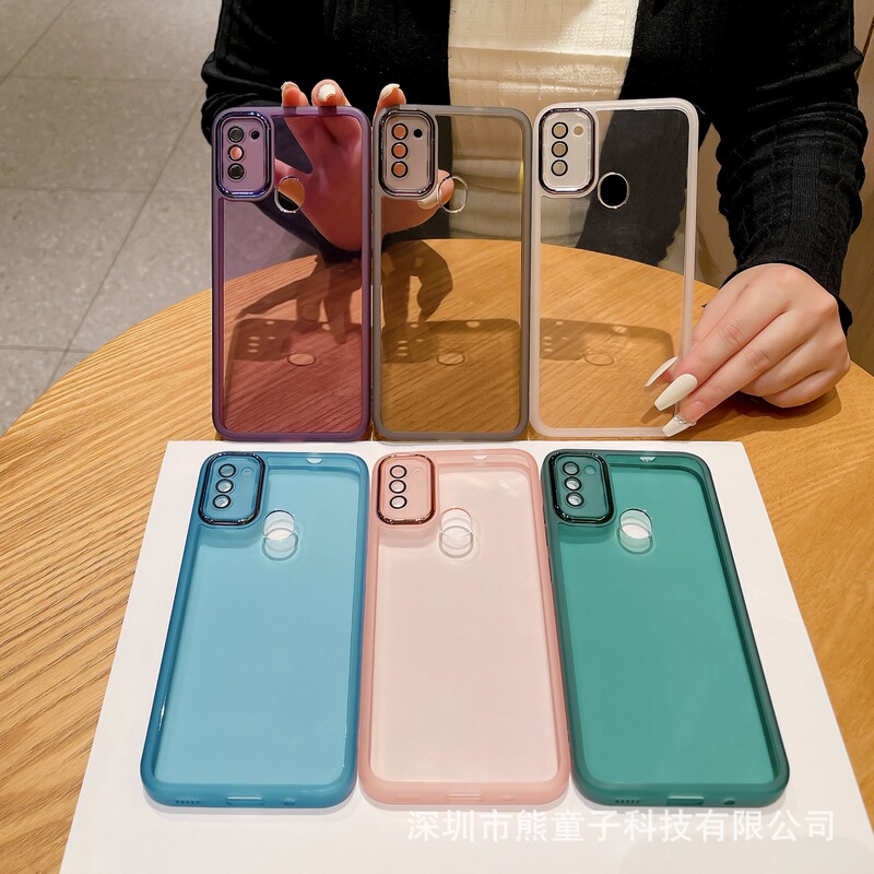 Suitable for Samsung A56 Mobile Phone Case A07 with Lens Film M54 Transparent F34 Anti-Fall A72 Soft Shell A16 Simple New Style