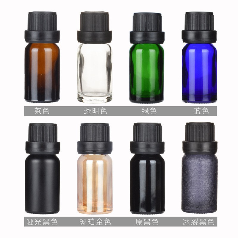 広州スポットエッセンシャルオイルボトル yb 厚壁遮光空ボトルガラスブラウン茶色盗難防止ラージヘッドキャップエッセンシャルオイル詰め替えボトル|undefined