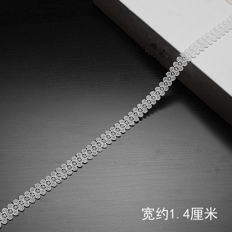 Y8YO bordado encaje vacío soluble en agua accesorios de encaje accesorios de ropa material de decoración DIY tocado hecho a mano