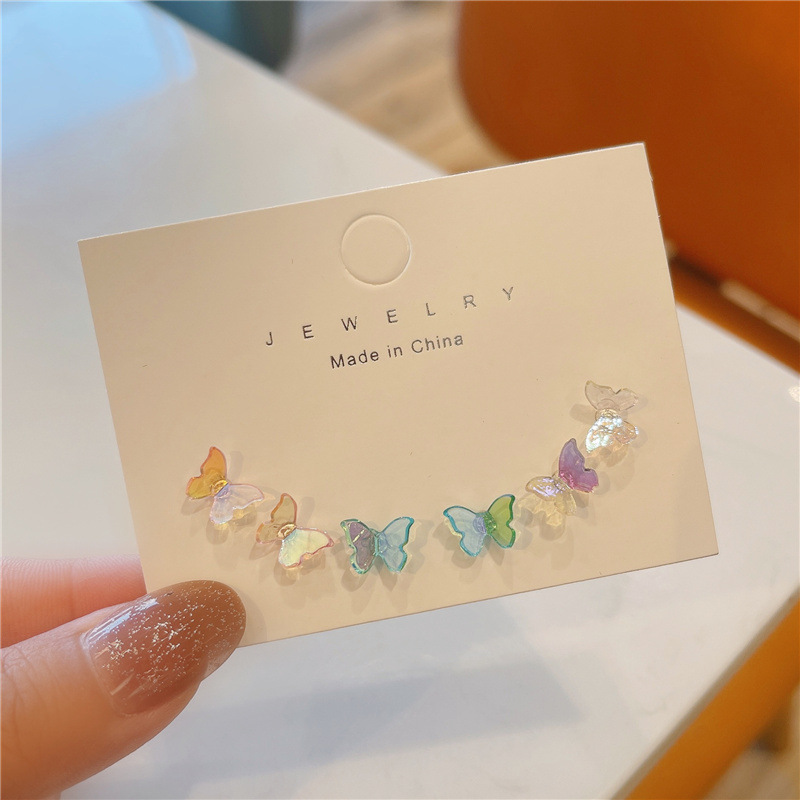 Women's Gender Plating Design 1 Pair Simple Style Butterfly Plating Metal Ear Studs