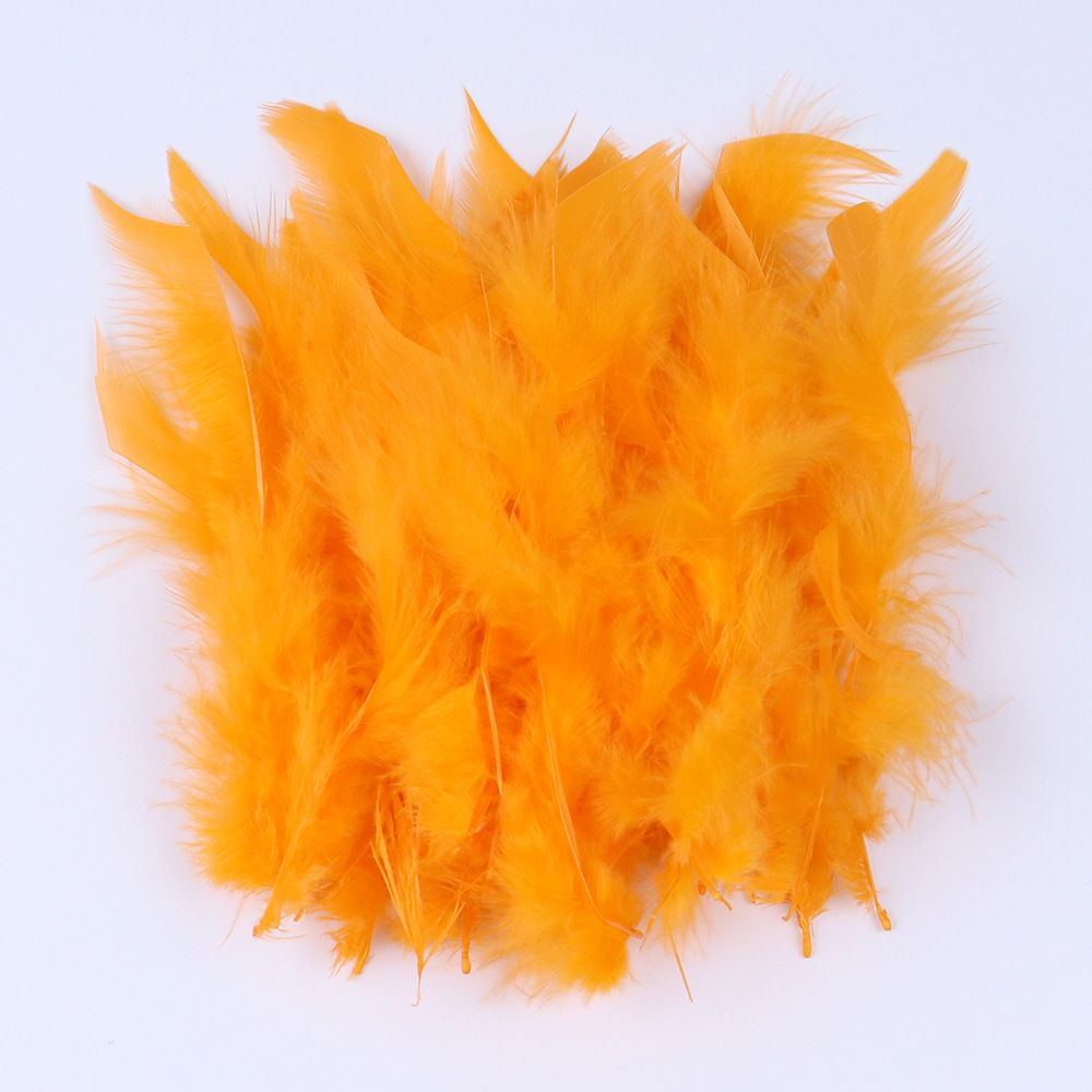 10 - 15cm toque de pelo de pavo piezas de fuego multicolor opcional DIY material hecho a mano image 13