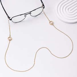 时尚简约显气质水晶太阳镜眼镜绳链ins小众口罩链