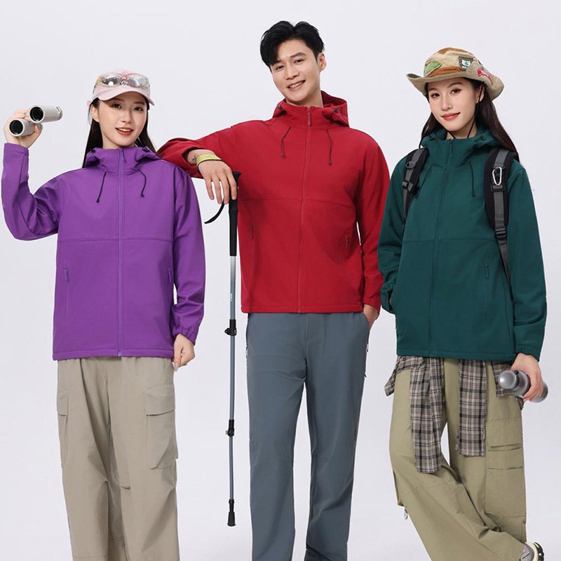 New windproof and waterproof outdoor jacket for men and women, suitable for hiking, camping, fishing, and cycling