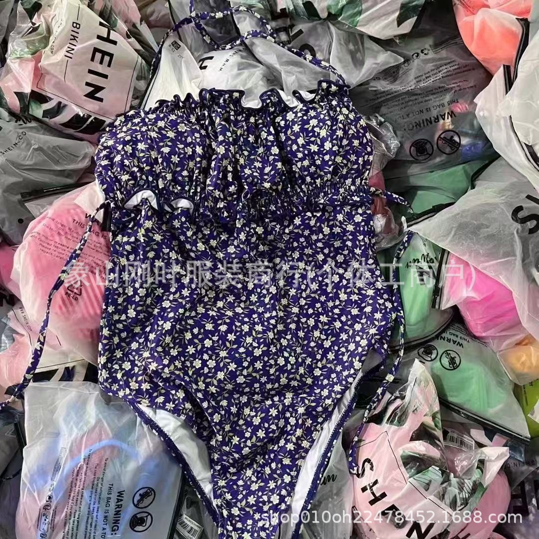 SHEIN conjunto de bikini comercio exterior europeo y americano bikini trajes de baño sexy al por mayor