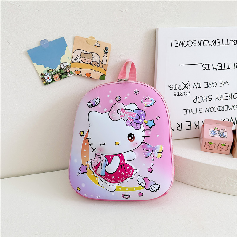 2024 nuevos niños de dibujos animados y niñas bebé Eva cáscara dura coreano lindo kindergarten mochila al por mayor
