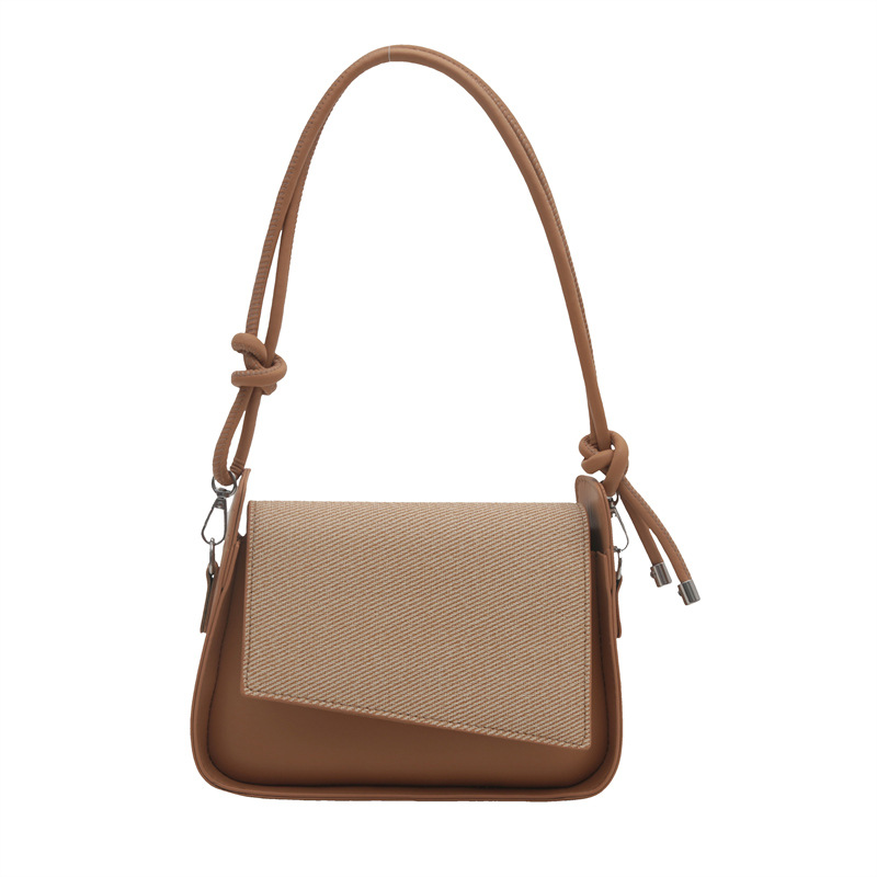 Bolsos de brazo de textura coreana retro para mujeres 2024 otoño nuevo nicho de moda de gran capacidad bolso de hombro