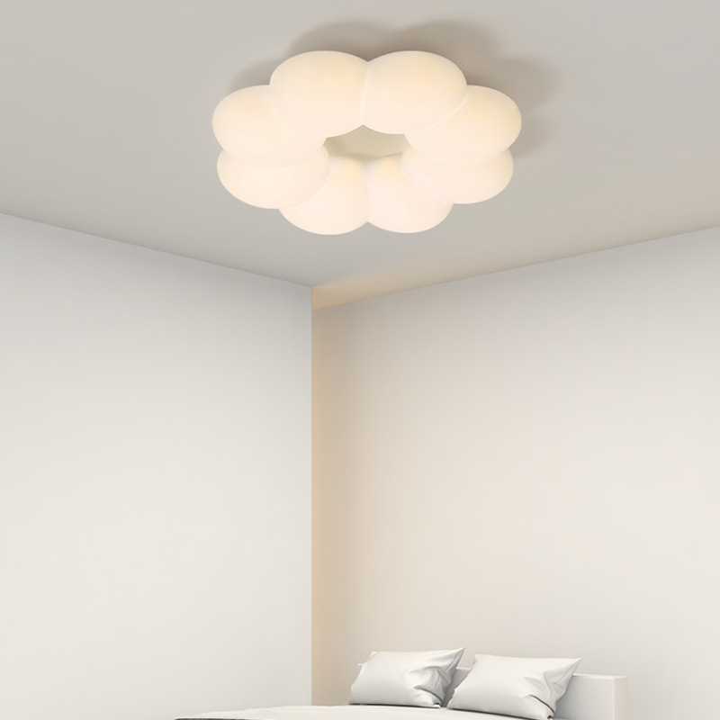 Lámpara de dormitorio, habitación principal, lámpara de sala de estar, restaurante creativo minimalista moderno nórdico, habitación de niños, lámpara de techo de nube de calabaza