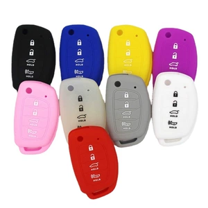 Silicone Car Key Cover Suitable for Modern Ix35 Famous Tu Yi Foldableable Modern 4-Key Key Case Luminous