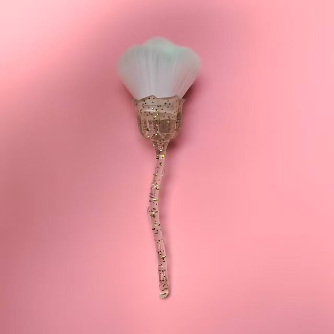 Nuevo cepillo de polvo de uñas, cepillo de polvo de uñas, pintura en polvo, mango de oro rosa, tamaño medio, belleza necesaria para la manicura. image 19