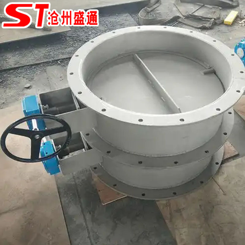 DN300手动风门 烟道挡板门 不锈钢蝶阀 开关调节电动风门