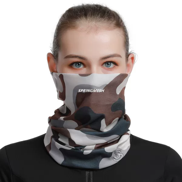 Outdoor hiking sunshade mask camouflage multifunctional seamless headscarf, versatile hat, sweat-wiping wristband, sun protection face towel