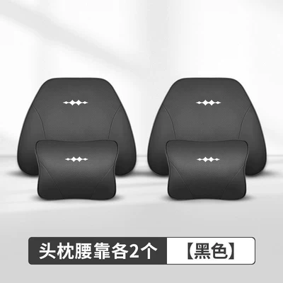 Titanium 3 | Headrest - black89-equation-leopard-special-model-same-color-as-the-original-car-2-headrests-2-waistrests-imported-cowhide
