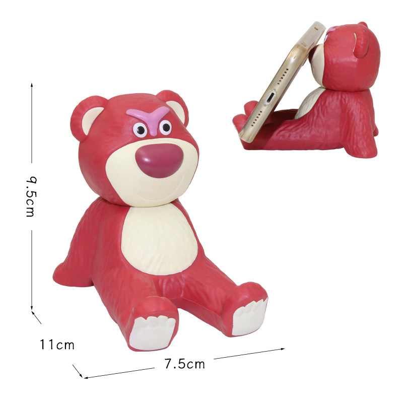 플라스틱 딸기곰 휴대폰 홀더