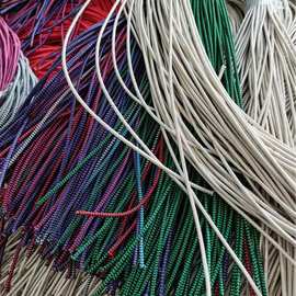厂家耳机线材有电脑耳机线编织2芯4芯6芯各种颜色可选耳机编织线
