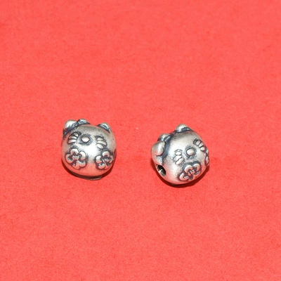 Zərgərlik ara hissələri Beads with Six-Word Mantra, Loose - 10mm-weight-about-1g-kitty-cat-accessories-1