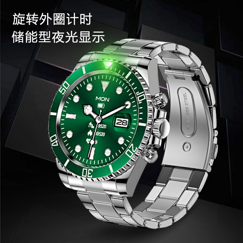 Reloj Inteligente AW12 con Suministro Directo Transfronterizo, Llamadas Bluetooth, Frecuencia Cardíaca, Detección de Presión Arterial, Resistente al Agua, Informal para Hombre, Monitoreo de Salud