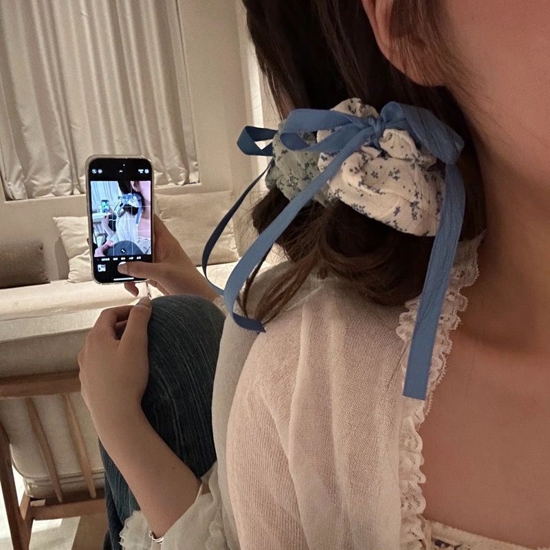Nuevo encaje coreano anillo de cabello de alto nivel anillo de cabello de niñas cabeza de cuerda de arco flotante cuerda de cabello tocado