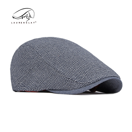 Contrast color cotton casual versatile peaked cap beret unisex spring and summer British fashion forward hat Korean version