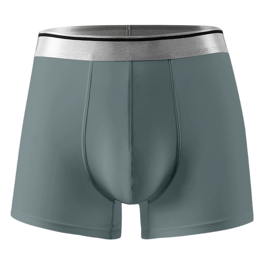 Мужское нижнее белье больших размеров Мужские боксеры из ледяного шелка, ультратонкие полупрозрачные дышащие летние модные брюки с добавлением удобрений