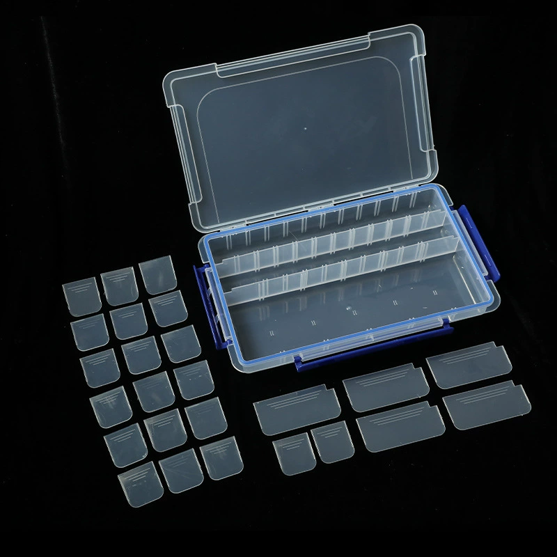 Special offer transparent 28 -square 3 deduction insurance multi -grid storage box Creative sealed desktop storage box utility part box