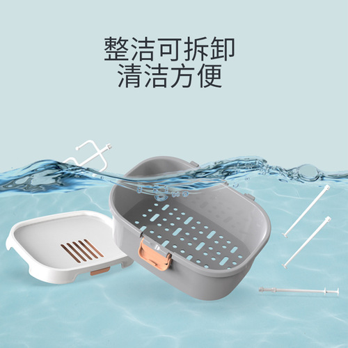Large Baby Bottle Storage Box Portable Baby Utensil Storage Container Drainage Dustproof Drying Rack Powdered Milk Box