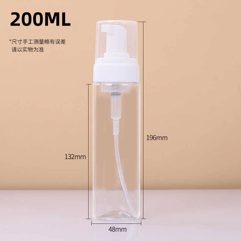 スポット 100 ミリリットルプレスムース発泡ボトルクレンジング洗顔シリコーンブラシヘッド洗顔料ペットプラスチック詰め替えボトル|undefined