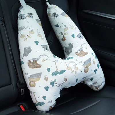pillow pillow car sleeping – Seat belt shoulder pad - animal-park-removableupgrade-linercotton-breathable-5566cm
