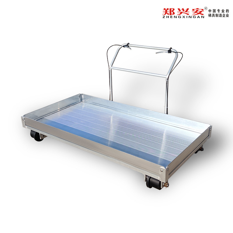 地铁高铁铝合金制绝缘运料手推车 轨道制动平板运轨手推车