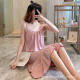 New ins Style Sling Dress Nightwear Women's Summer Mid-length Student Cute Girl's Sweet Pajamas Home Clothes