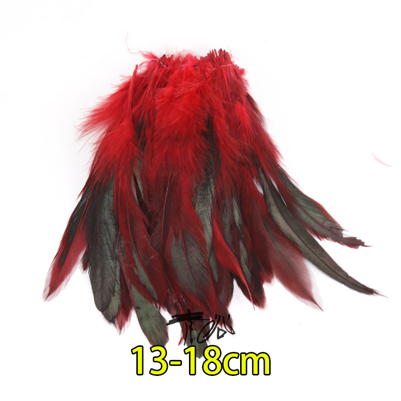 Fábrica directa pequeña serie de plumas rojas DIY accesorios accesorios de artesanía ropa accesorios escenario plumas