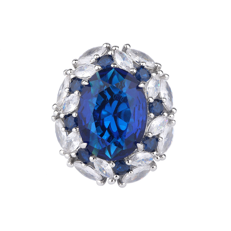 Zhuang Sheng joyas cobre inferior chapado en oro joyería de moda traje de simulación color tesoro colgante traje femenino piedra principal 12*16