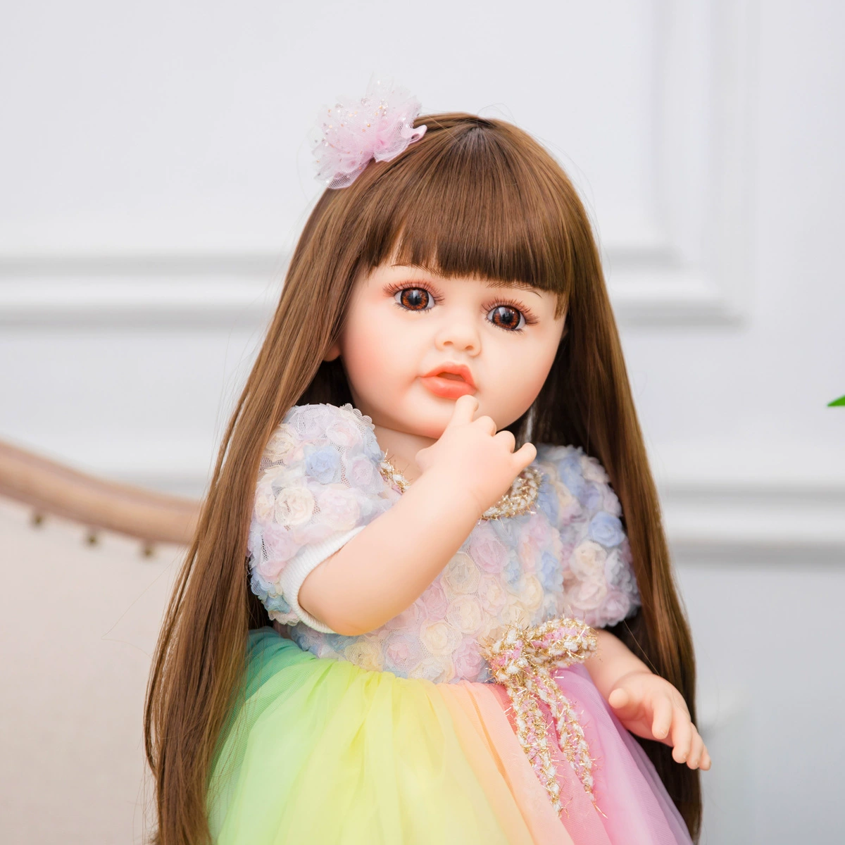 Детская wig, умная игрушка, 55 см, раннее образование, подарок на день рождения