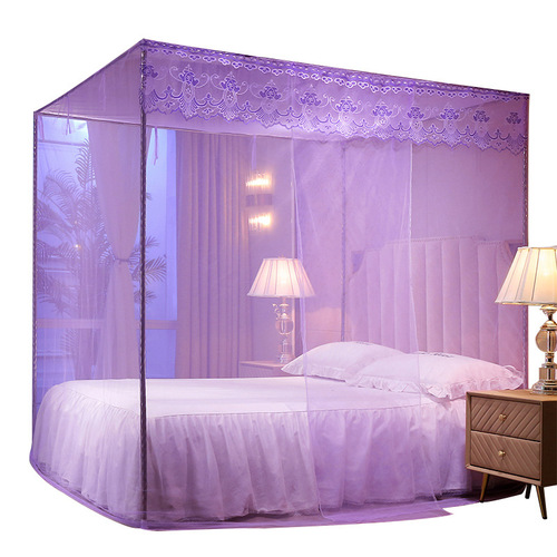 Mosquito net home old-fashioned  bed curtain floor-standing encrypted thickening traditional children's blackout princess  new four-legged