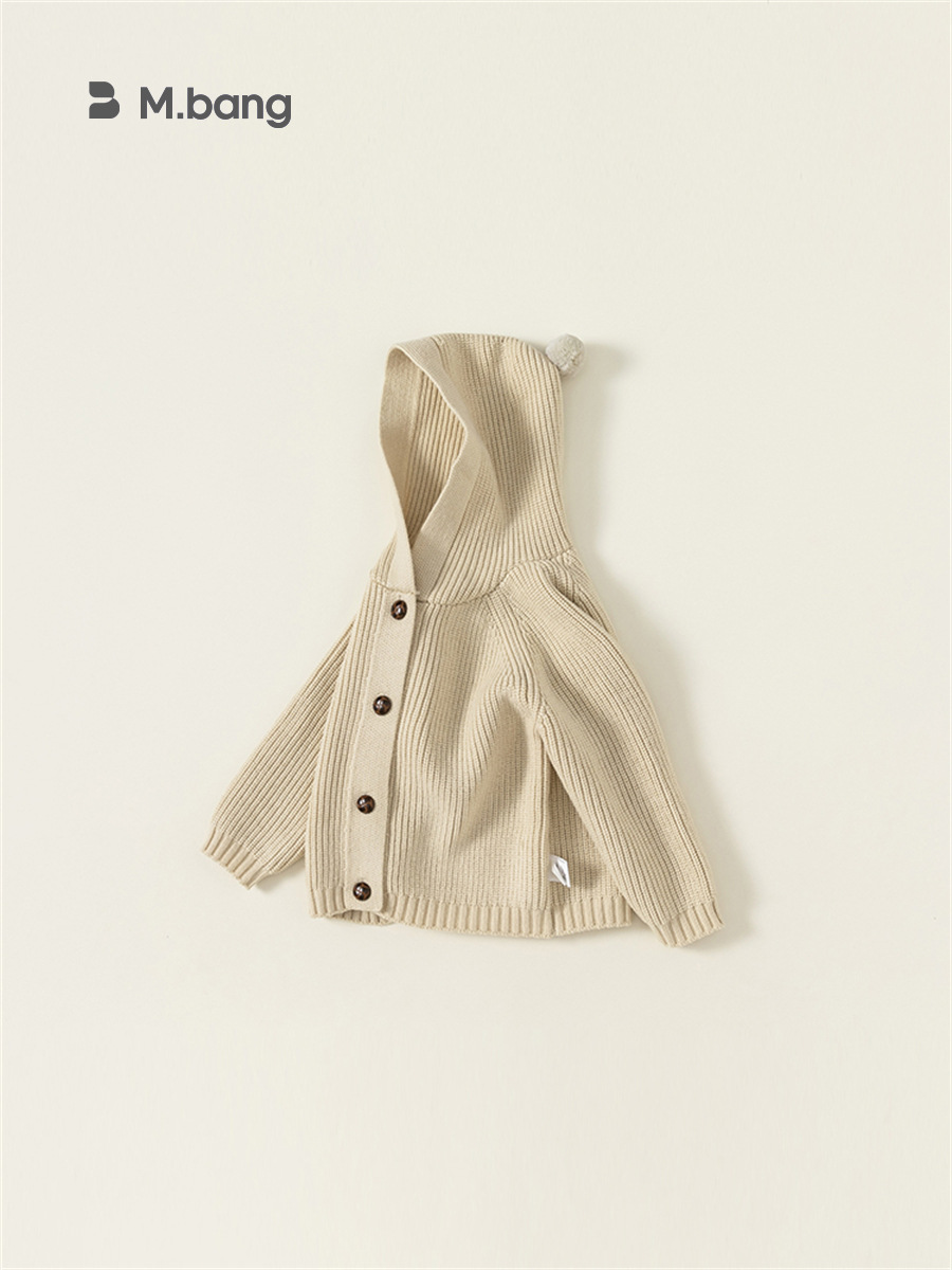 Youbao ropa para niños suéter para niños primavera y otoño niños y niñas cárdigan de punto con capucha de color sólido chaqueta para niños QY82005