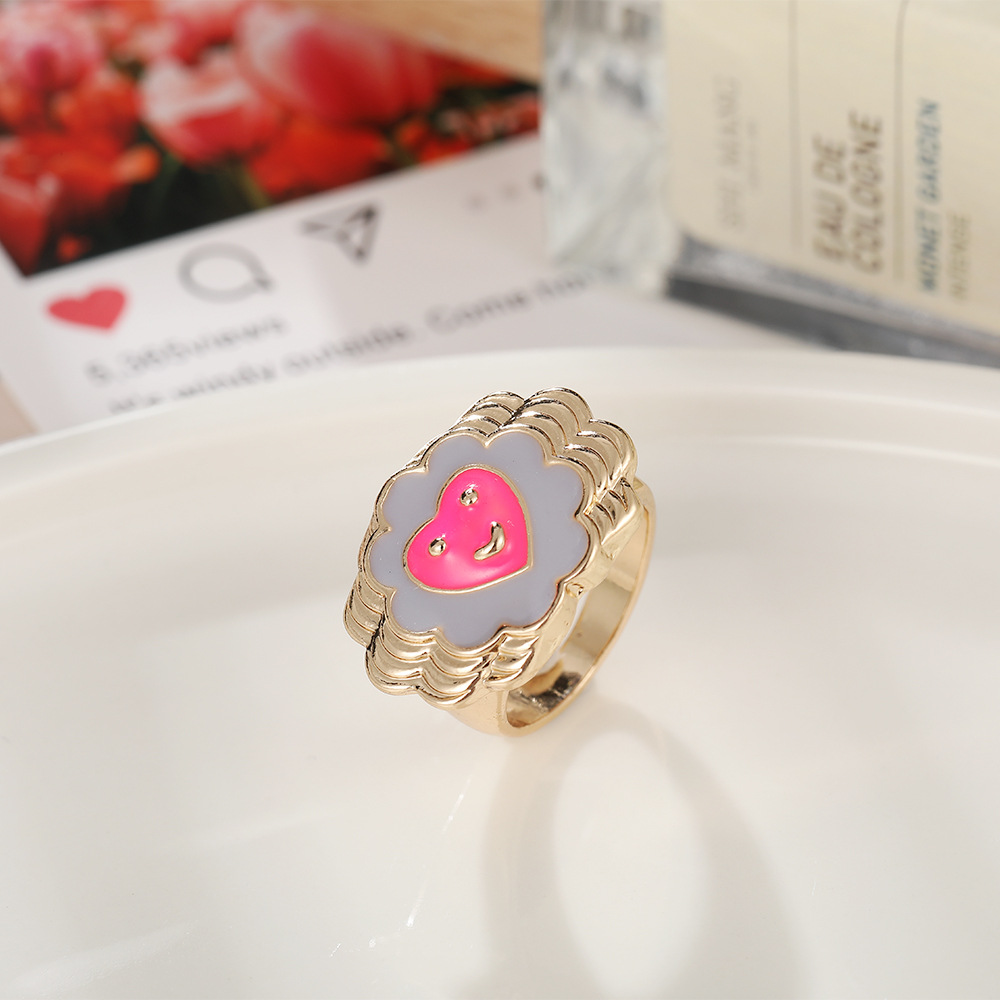 Fashion Cute Fun Heart- Shape Ring display picture 4