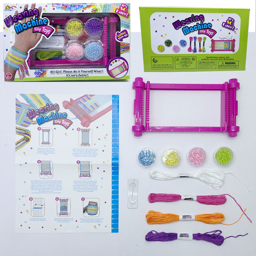 Cross-border knitting machine toy girl handmade hand rope knitting set children's play house knitting accessories toy