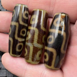 玉石散珠玛瑙天珠路路通散珠九眼天珠桶珠散珠手链项链佛珠配件珠