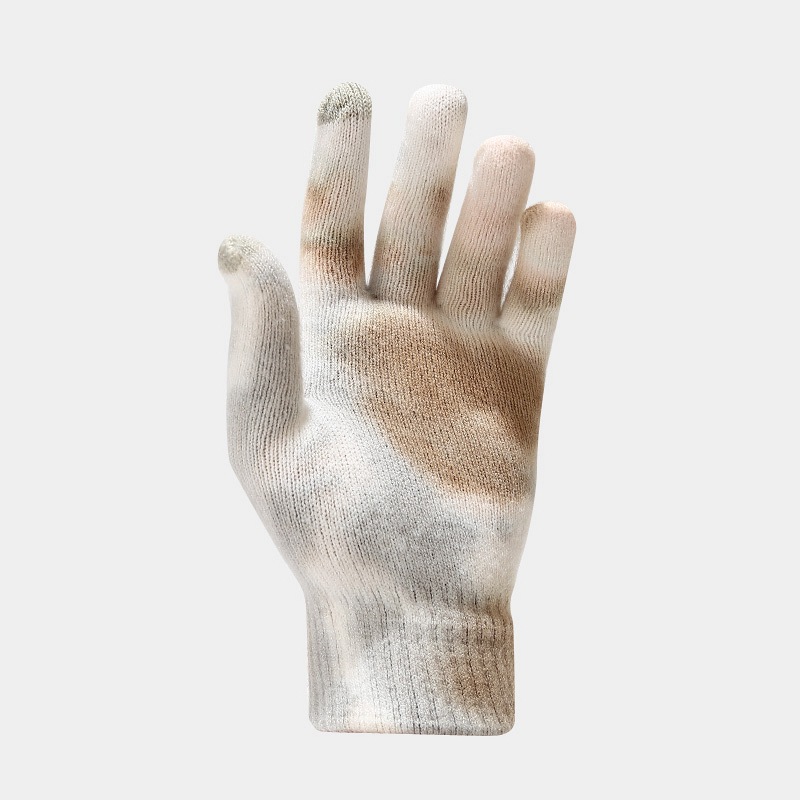 New Tie Dyed Knitted Glove Scarf Women's Autumn and Winter Outdoor Cold Protection Hat Three piece Set for Men_voghion.com